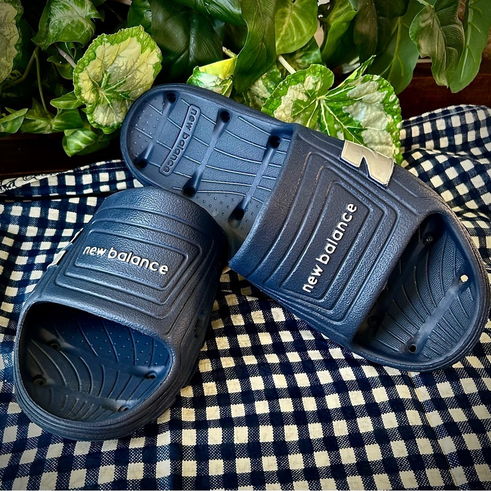 New Balance Blue Casual Slide Sandals